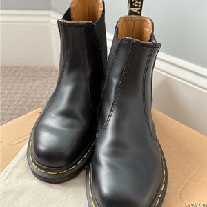 Black Leather Chelsea Boots